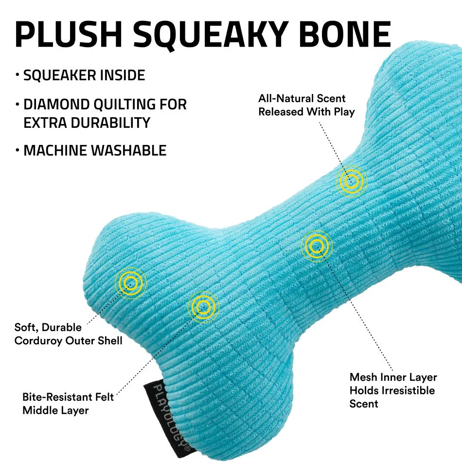 Plush Squeaky Bone - Image 3