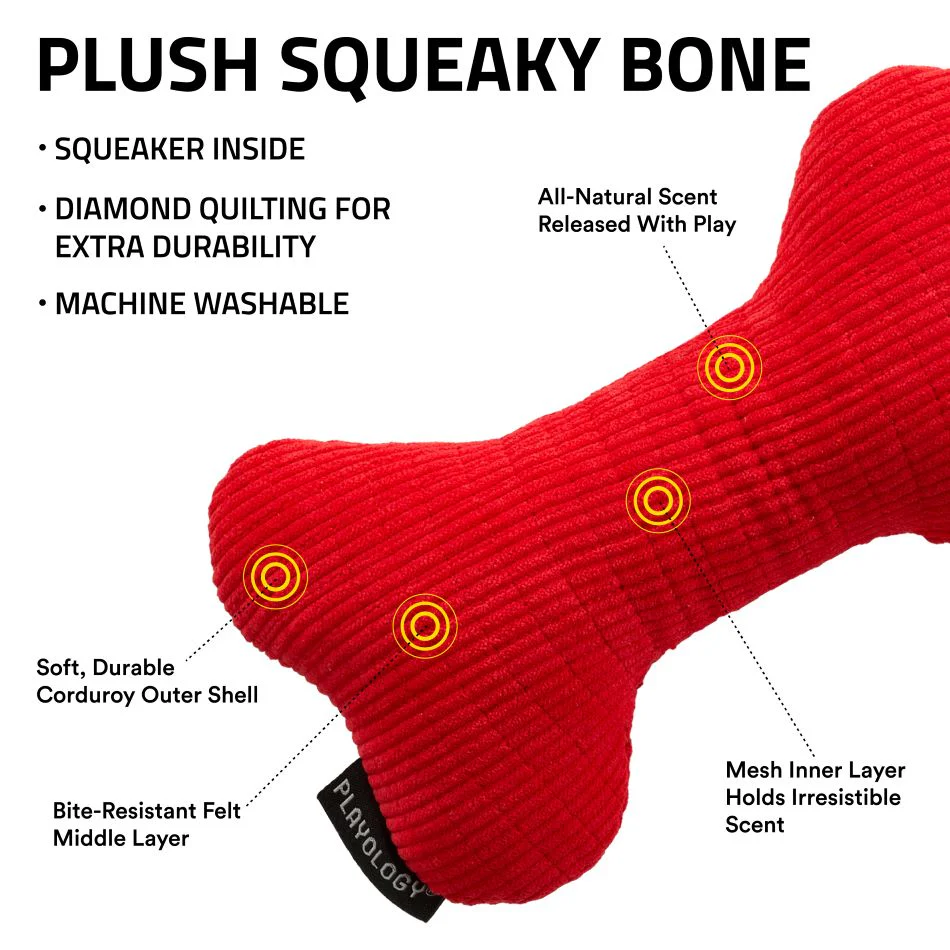 Plush Squeaky Bone - Image 6